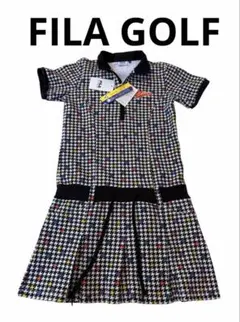 フォロー割】FILA GOLF ギンガムチェック ワンピース L 半袖 美品
