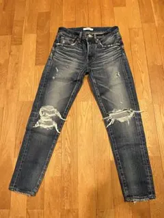 ★MOUSSY マウジー　ダメージ加工 ダークブルースキニーデニム★