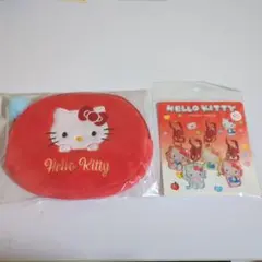 Hello Kitty ポーチ 赤&アクリルキーチャーム