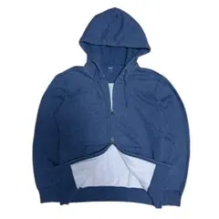 00s OLD UNIQLO ダブルジップパーカー 短丈 フェード y2k