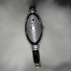 稼働品】SEIKO LASSALE ネイビー文字盤 バングルウォッチ電池交換済