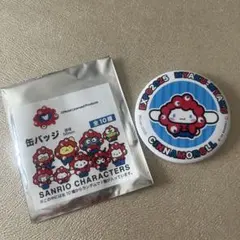 サンリオ 万博 缶バッジ　シナモンロール
