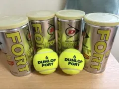 DUNLOP FORT テニスボール 4缶セット　経年　練習用