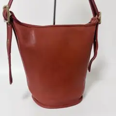 【24時間以内発送】コーチ 9953 バケット ショルダー バッグ レザー 赤