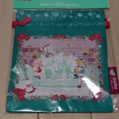 ディズニーシー クリスマスダッフィー巾着