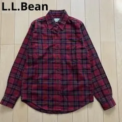 L.L.Bean エルエルビーン　長袖シャツ　チェック　レッド