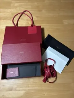 Cartier ショップ袋 空箱 携帯用ポーチ セット - メルカリ