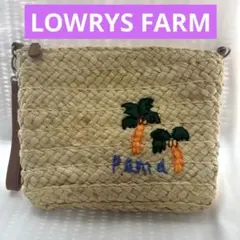 値下げ❗️LOWRYS FARM暑い季節に❗️刺繍が可愛いクラッチバッグ