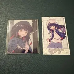 しゅごキャラ 夢ノ内 アクリルカード 藤咲なぎひこ イラストカード 2点セット