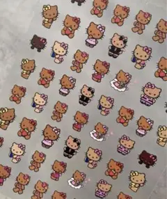 【ネイル】ガングロキティ／ギャルキティ／ネイルシール／ネイルパーツ／ハローキティ