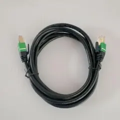 匿名配送❣️グリーン 2M LANケーブル CAT7 ツメ折れ防止②