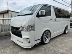 ハイエースナロー純正Fバンパーフォグライトスムージング塗装込み 対応