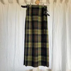 O'Neil of Dublin グリーン系チェック スカート UK10