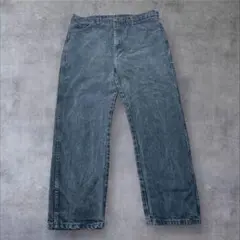 雰囲気系　RUSTLER ブラックデニム　スミクロ　フェード　38×30