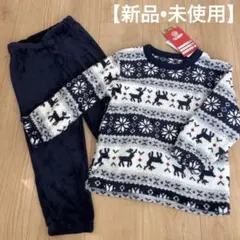 新品　キッズ　パジャマ　上下セット　トナカイ柄　フリース　120