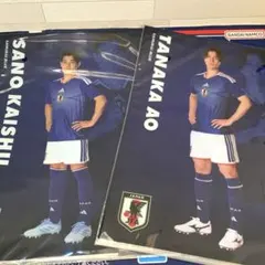 一番くじサッカー日本代表H賞クリアファイル&ステッカー佐野海舟&田中碧のサムネイル