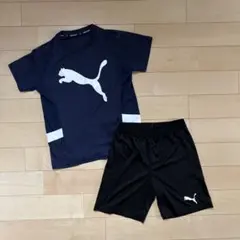PUMA スポーツウェア 上下セット ネイビー ブラック　150cmのサムネイル