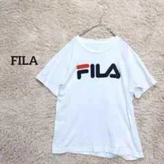 フィラ/ 夏　半袖Tシャツ　Mカットソー　白　ユニセックス　カジュアル　プリント