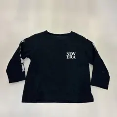 ★美品★NEW ERA ニューエラ長袖　ロンT ブラック キッズ100cmのサムネイル