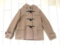 最終値下げ　新品未使用GU ウールブレンドショートダッフルコート　ベージュ　L