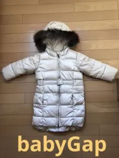 babyGap アウター　女の子　フード取り外し　防寒　ベージュ　裏地フリーズ