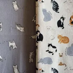 生地　猫柄２種セット