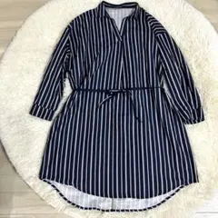 美品✨Holiday Holic ストライプ シャツワンピース✨Mサイズ