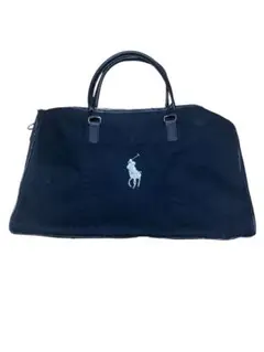 RALPH LAUREN ボストンバッグ 黒 刺繍