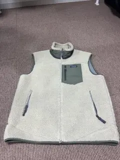 【極美品/良品】パタゴニア レトロXベスト Lサイズ ナチュラル×セージグリーン