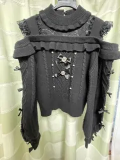 NOEMIE オフショル ニット ブラック 地雷系 量産型
