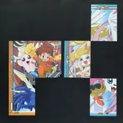 デジモンアドベンチャー　パズルカード6枚
