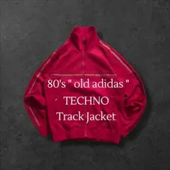 80s old adidas オールドアディダス トラックジャケット刺繍デサント