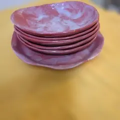 信楽焼 小皿5枚 大皿1枚 和食器セット 取り皿 陶器 食器