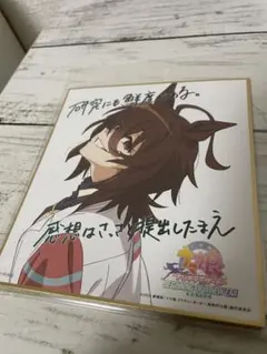 ウマ娘 プリティーダービー 新時代の扉 入場特典 ミニ色紙 アグネスタキオン
