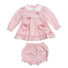 シャーリーテンプル ピンク ホワイト ドット セットアップ 上下 まとめ