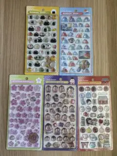 《5枚セット》ボンボンドロップシール　和柄　正規品