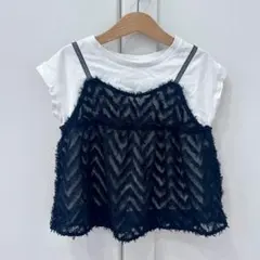 GU 半袖Tシャツ 130 女の子 キッズ 幼稚園 小学生のサムネイル