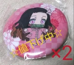 鬼滅の刃 パジャキャラ缶バッジ 第二弾 竈門ねずこ 二個
