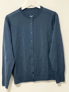 無印良品　スモーキーブルー カーディガン 長袖