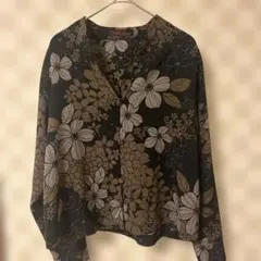 有名ブランド詩仙堂（しせんどう）和柄ちりめんブラウス　格安値下げ早い物勝ち