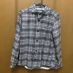 HIDEAWAYS BLACK グレー　　チェック長袖シャツ　サイズ　48