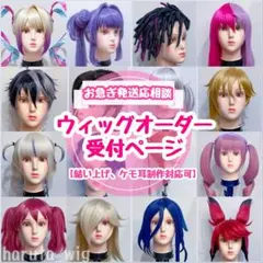 【お急ぎ発送応相談】コスプレウィッグオーダー受付【造形ウィッグ対応開始】