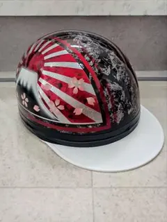 カスタムコルク半　Candyレッドラップ✘白富士日章　七色ラメ カスタムコルク半 Candyレッドラップ✘白富士日章 七色ラメ 文字変更無料