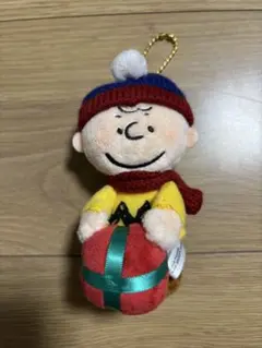 USJチャーリーブラウン　マスコットキーホルダー。