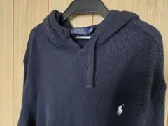 POLO RALPH LAUREN ネイビー ワッフルパーカー　L