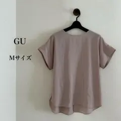 【美品】GU✨️ドレープTブラウス半袖M