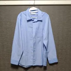 GLOBAL WORK ライトブルー 長袖シャツ M