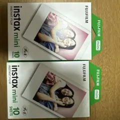 FUJIFILM instax mini インスタントフィルム 10シート×2