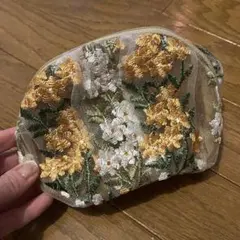 【Francfranc】花柄刺繍ポーチ