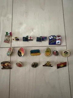 【最終処分価格】ピンバッジコレクション16個セット